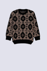 Geometric Pattern Boy's Sweater